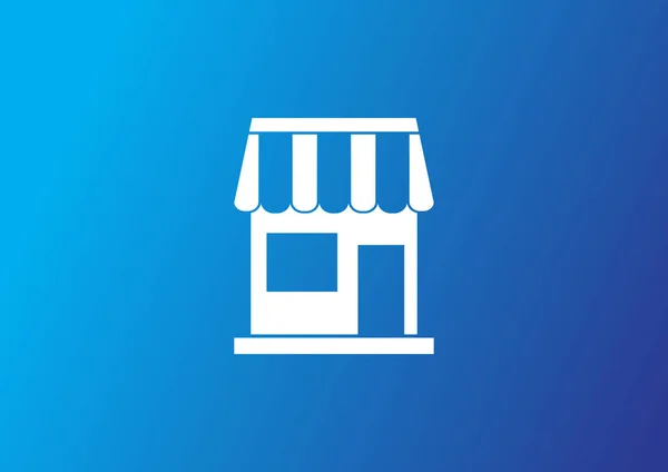 Shop Web Icon Illustrazione Vettoriale — Vettoriale Stock