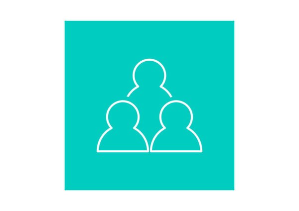 Group of people simple web icon