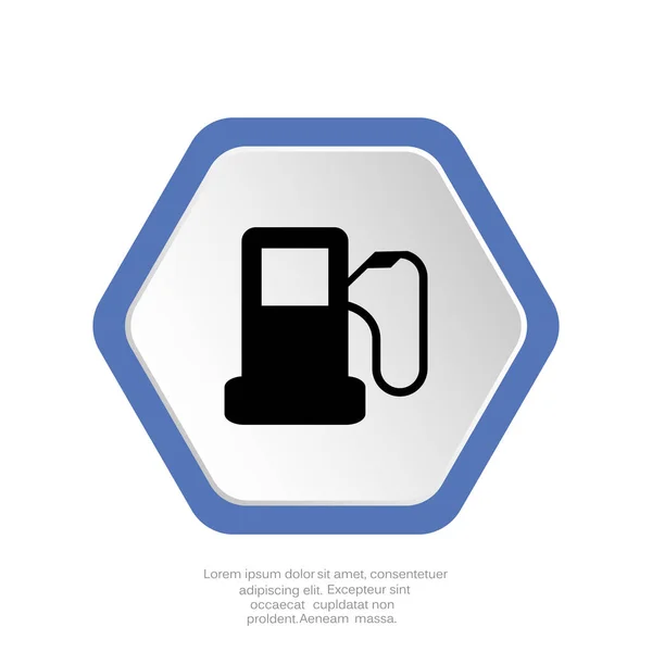 Gasoline Web Icon Vector Illustration — Stock Vector