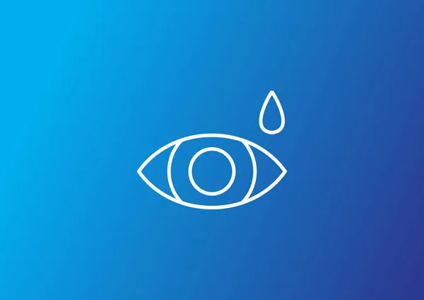 Eye drops simple icon — Stock Vector