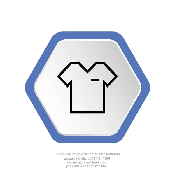 T-Shirt Web-Ikone — Stockvektor