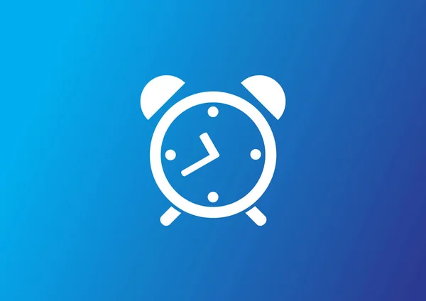 Icône Web Simple Avec Symbole Horloge — Image vectorielle