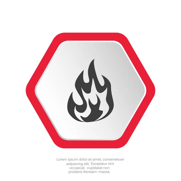 Bonfire Web Icoon Vector Illustratie — Stockvector