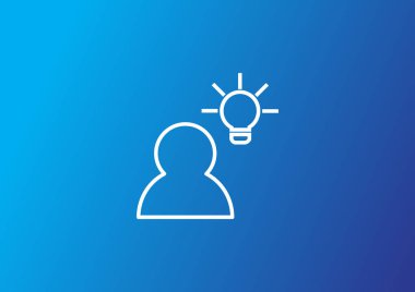 fikir web simgesi, vektör çizim 