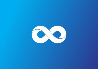 sonsuz web simgesi, vektör çizim 