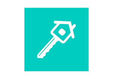 anahtar ağ simgesi, vektör illüstrasyonu 