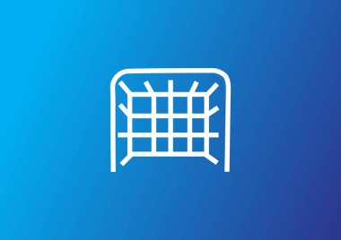 Futbol web simgesi, renkli vektör çizim