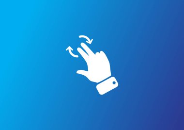 dokunmatik ekran simgesi, vektör illüstrasyonu 