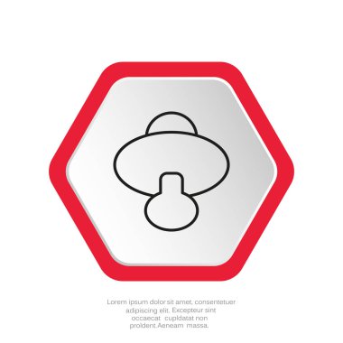 Çocuk oyuncak web simgesi, renkli vektör çizim 