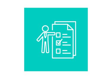 iş belge simgesi, vektör çizim