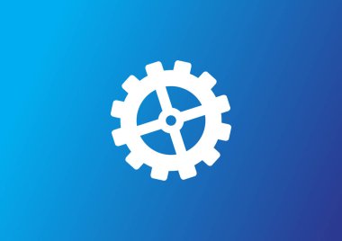 Basit web simgesi dişli simgesiyle