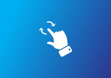 dokunmatik ekran simgesi, vektör illüstrasyonu 