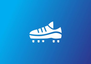 Futbol web simgesi, renkli vektör çizim