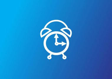 Basit web simgesi saat simgesi olan