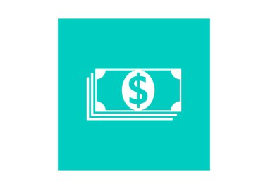 Para web simgesi, renkli vektör çizim