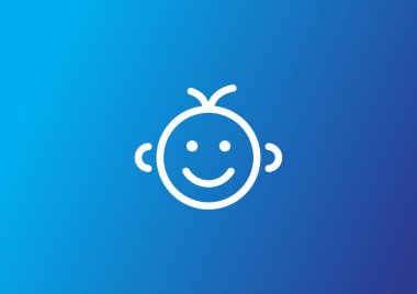  küçük bebek sembolü, vektör çizim