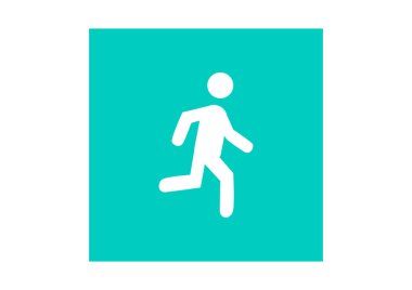 Adam çalıştıran ile basit web simgesi