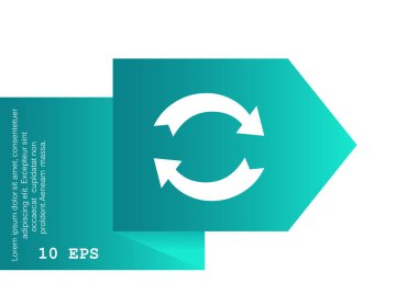 Basit web simgesi ile okları sembolleri