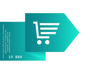 Alışveriş sepeti basit web simgesi