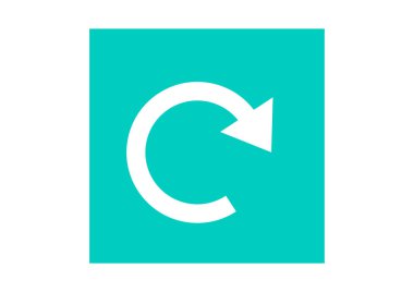 Daire ok simgesi web simgesi