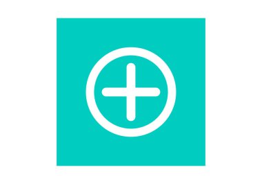 Basit web simgesi ile artı daire 