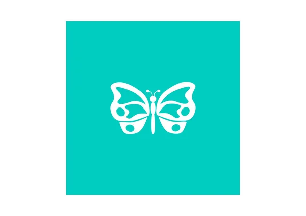 Butterfly Web Icon Vector Illustration — Stock Vector