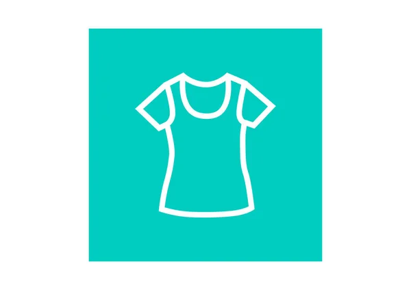 Icône web T-shirt — Image vectorielle