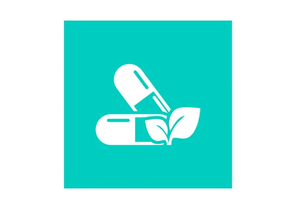 Pills Web Icon Vector Illustration — Stock Vector