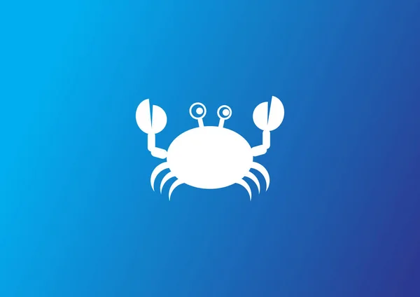 Crab Web Icon Vector Illustration — Stock Vector