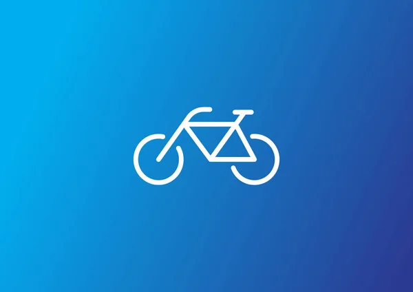 自転車フラット アイコン ベクトル イラスト — ストックベクタ