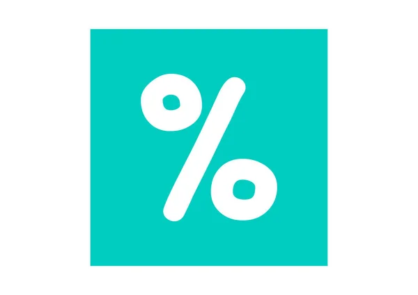 Percentage Web Icon Vector Design — Stock Vector