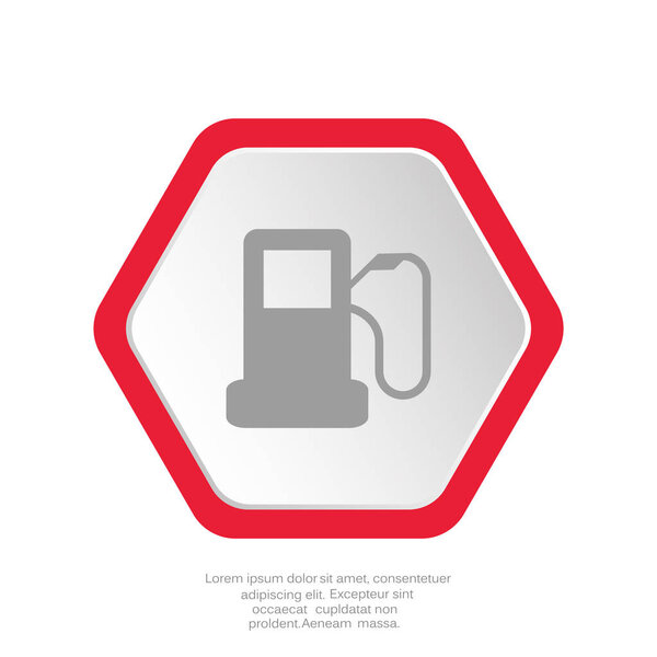 иконка бензина, векторная иллюстрация
 