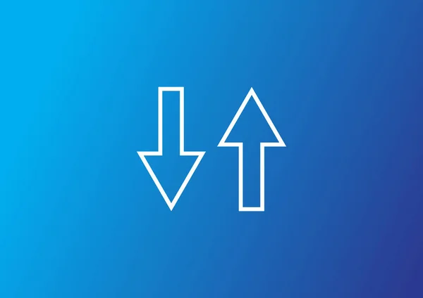 Arrows Web Icon Vector Illustration — Stock Vector
