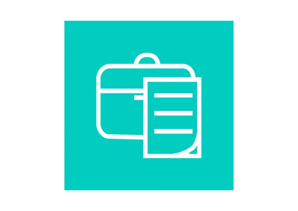Briefcase simple icon — Stock Vector
