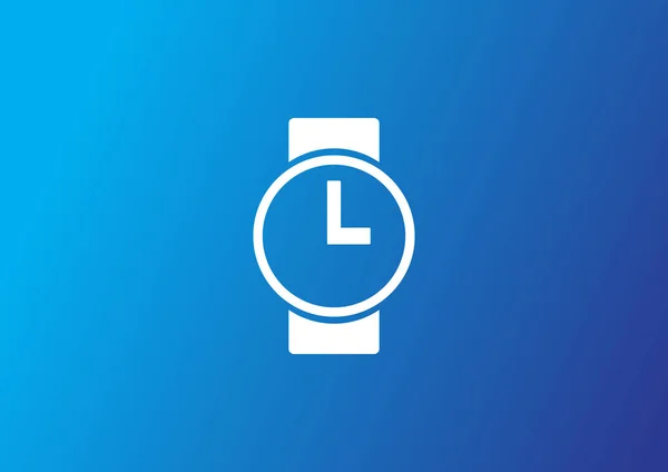 Einfaches Web Symbol Mit Armbanduhr — Stockvektor