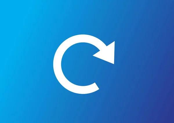 Ikona Webové Šipku Symbol Kruhu — Stockový vektor