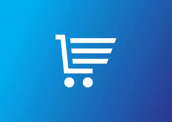 Carrinho de compras ícone web simples —  Vetores de Stock