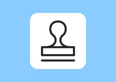 damga işareti illüstrasyon vektör 