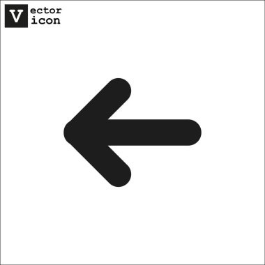 Ok işaret sol simgesi