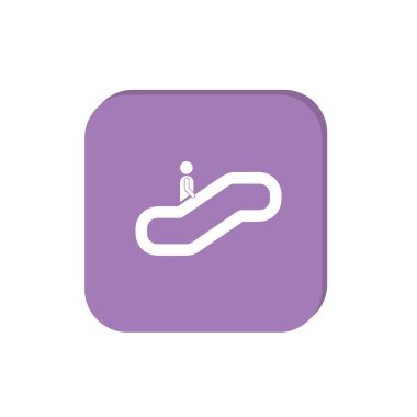 Yürüyen merdivenlerden işaretiyle merdiven ve okları 