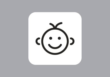  küçük bebek sembolü, vektör çizim