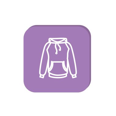 Kapüşonlu web simgesi, vektör illüstrasyonu