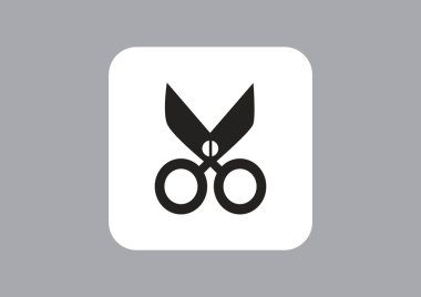 makas işareti vektör çizim 