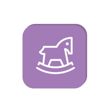 Çocuk oyuncak at web simgesi