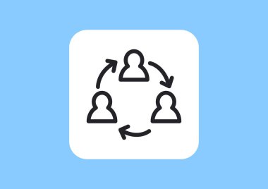 Grup insanlar basit web simgesi