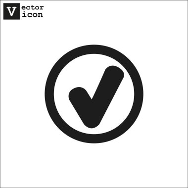 onay işareti işareti illüstrasyon vektör 