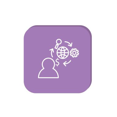 İş grafik grafik simgesi. vektör tasarımı