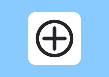 Basit web simgesi ile artı daire 