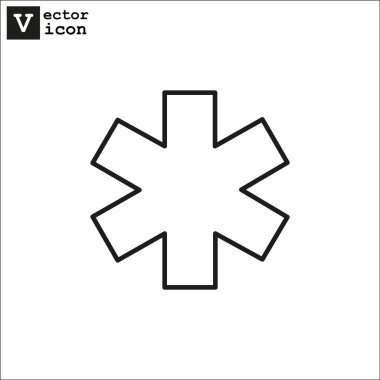 tıbbi web simgesi, vektör tasarımı