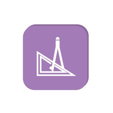 Düz cetvel ve pergel kutsal kişilerin resmi, vektör, illüstrasyon